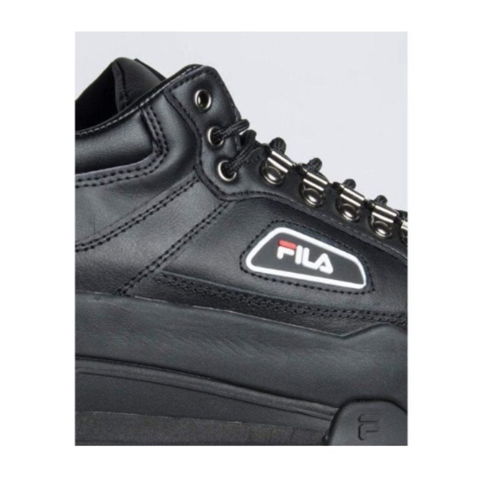 💀💜FILA Womens W 7 BLACK TRAILBLAZER WEDGE SHOES - Picture 12 of 14